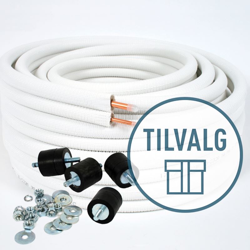 Tilvalgspakke CAC071, r&#248;r, konsoller, dempere og varmekabel