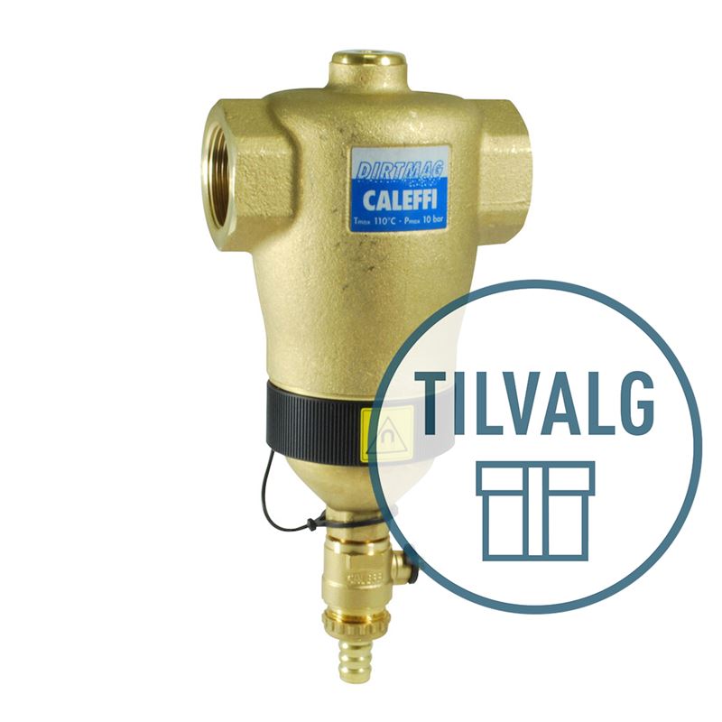  Tilvalgspakke vannbehandling Dirtmag 2&quot; med kjemikalier, varmeanlegg maks 2000 liter