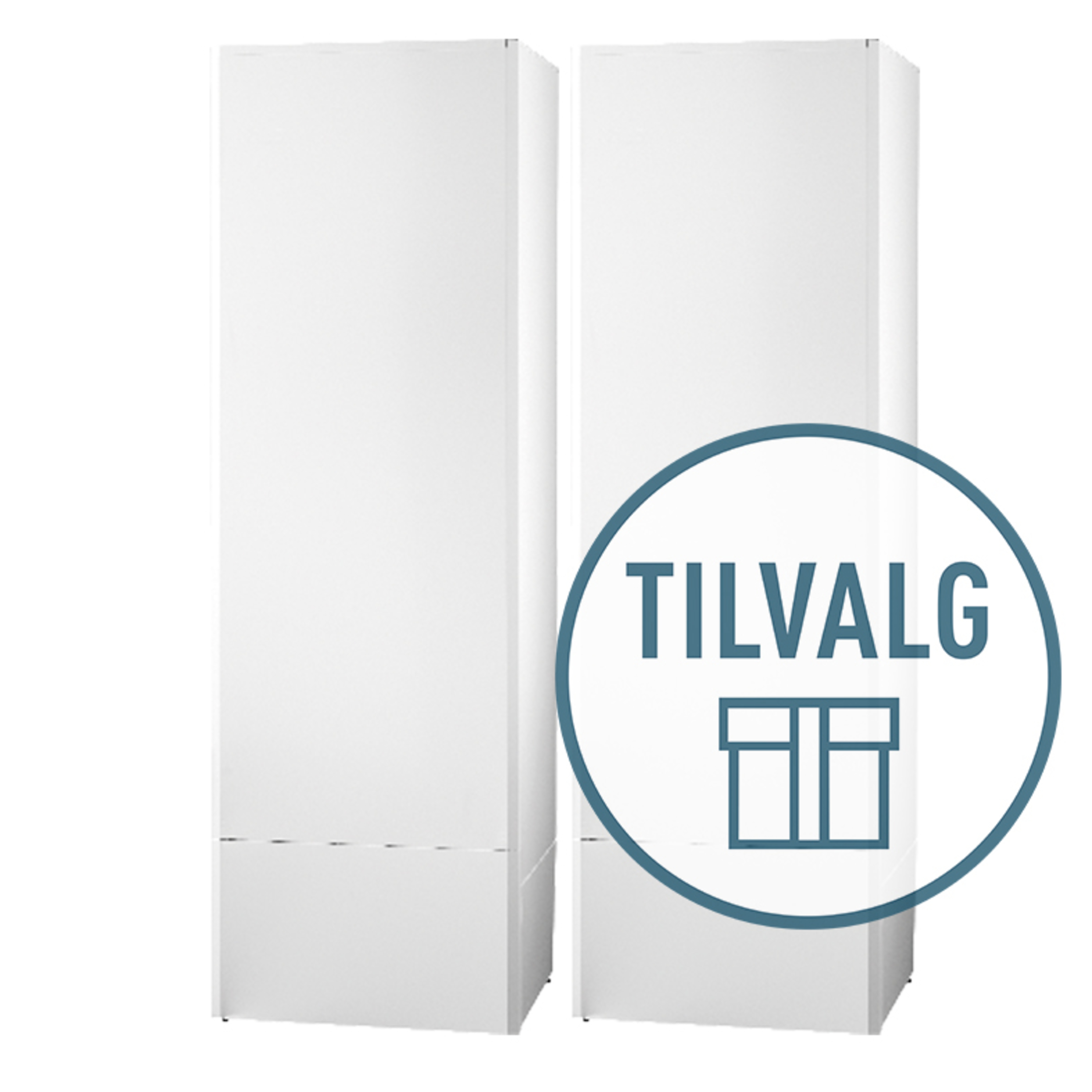Tilvalgspakke varmtvann 1000 liter, 2 stk. SPB 500 RB 3-fas 230 V inkl. installasjonssett - for SMO