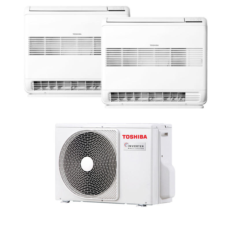 Gulvmodell Multisplitt 13&13 luft-luft varmepumpe