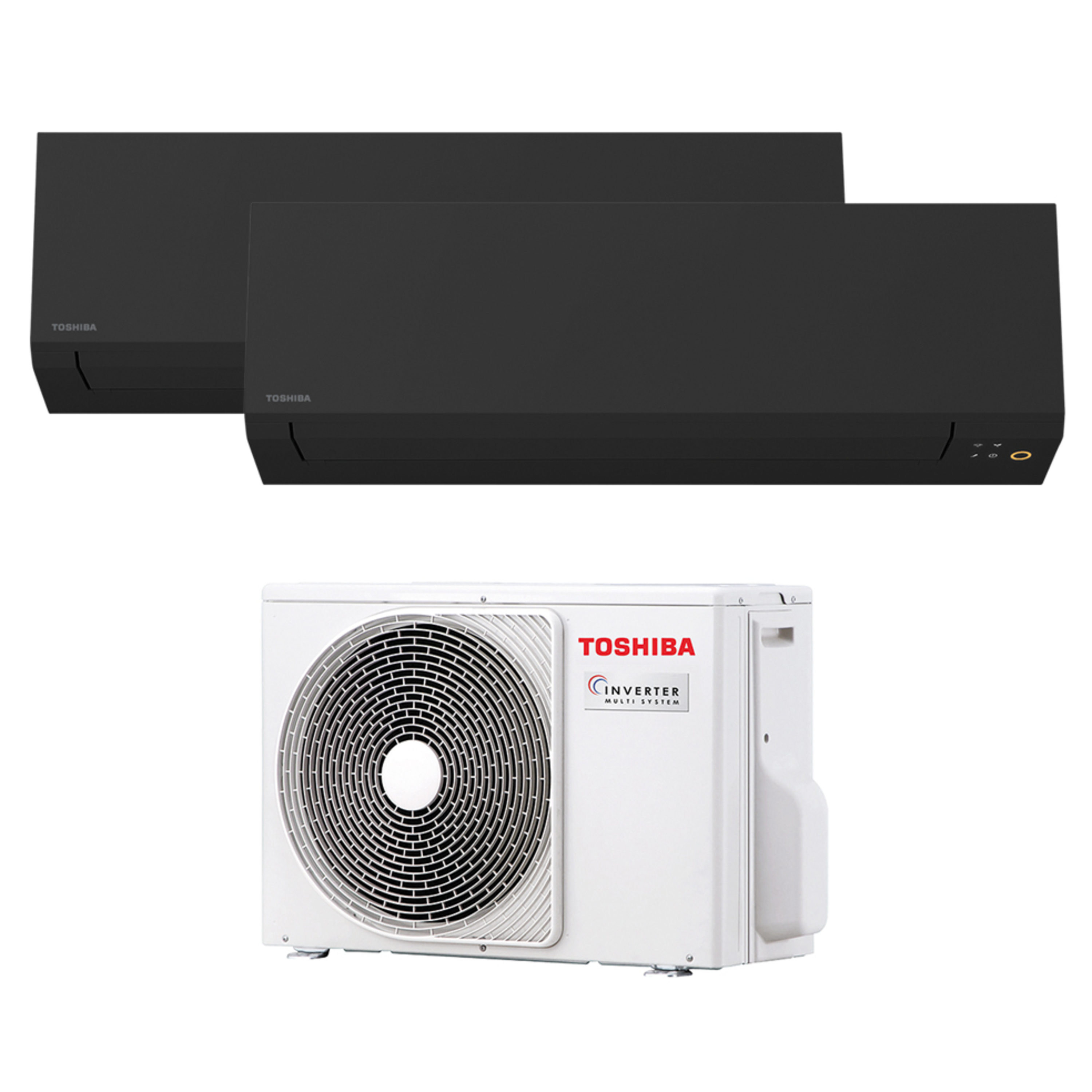 Polar Multisplitt 10&amp;13 sort luft-luft varmepumpe