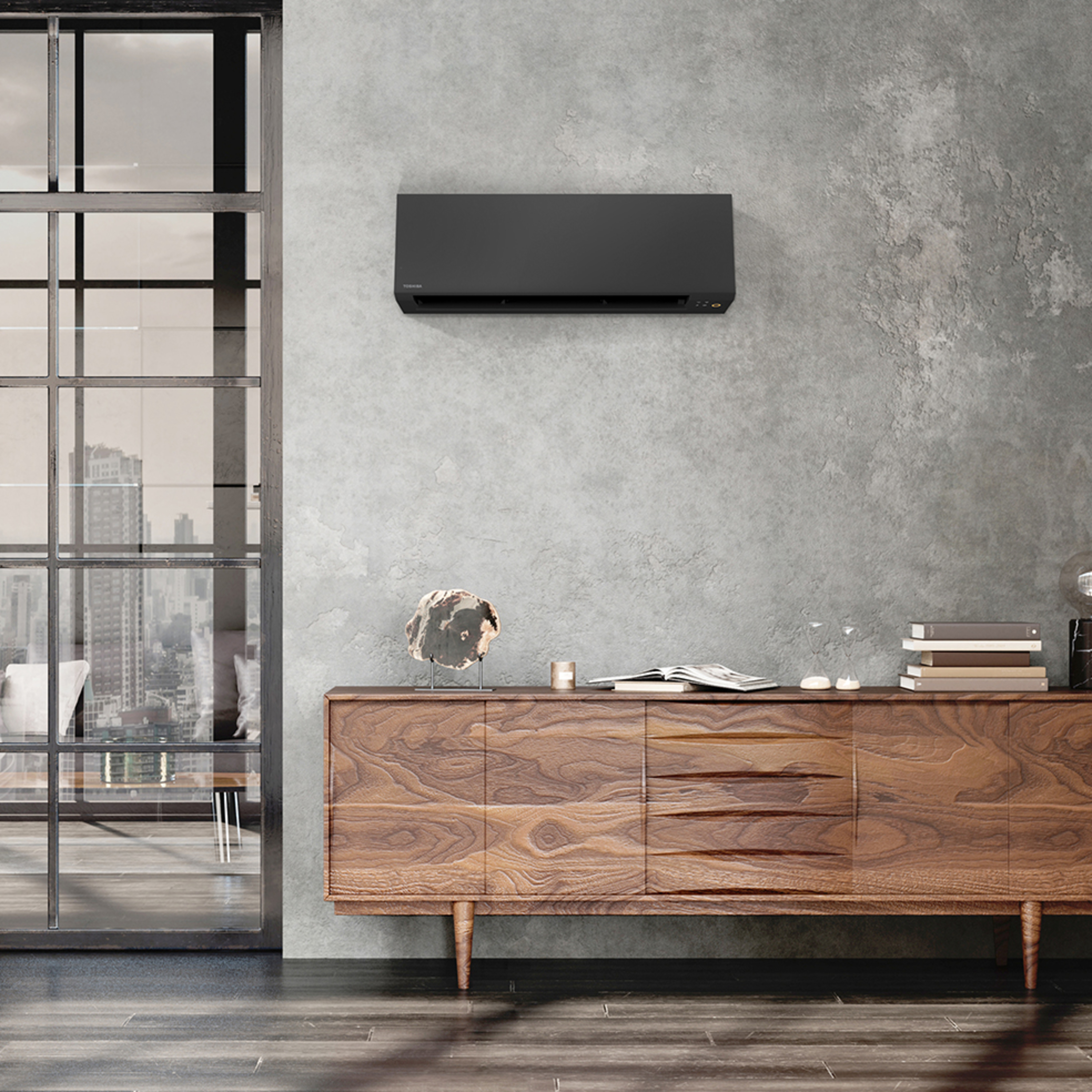 Polar 25 luft-luft varmepumpe, sort