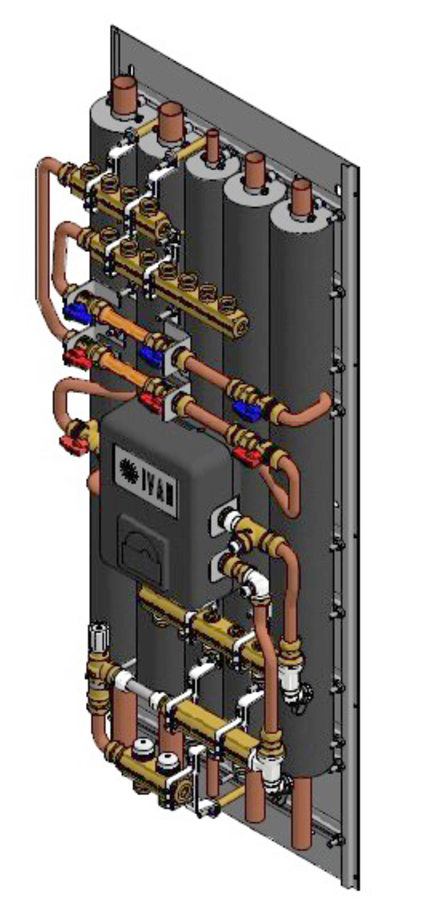 Teknisk modul ESS-01, 2 GV, 2 R, 3 KV, 3 VV (35-35-18-28-28)
