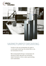 Forsikringstilbud, alpha innotec