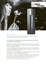 Produktark, alpha innotec alterra PWZSV