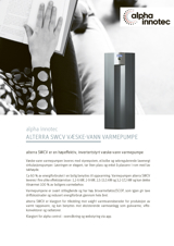 Produktark, alpha innotec alterra SWCV